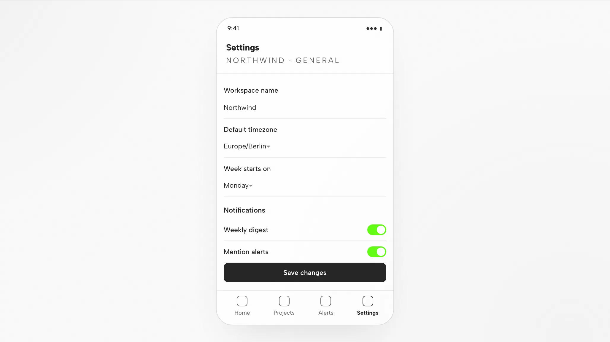 Claude Code Output: Settings Screen at 1440px and 390px — Mobile