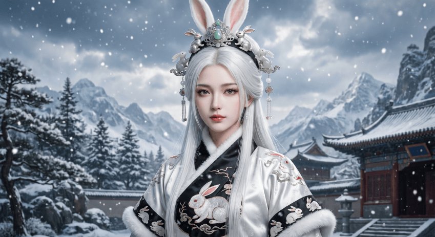 Profile / Avatar - Snow Rabbit Empress Portrait preview
