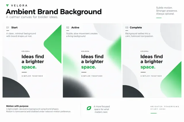 AI-generated visual concept for ambient brand background