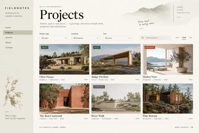 AI-generated visual concept for architecture project index