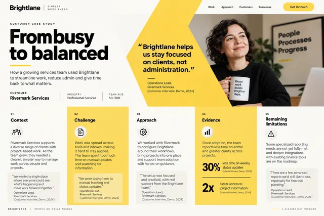 AI-generated visual concept for customer case study