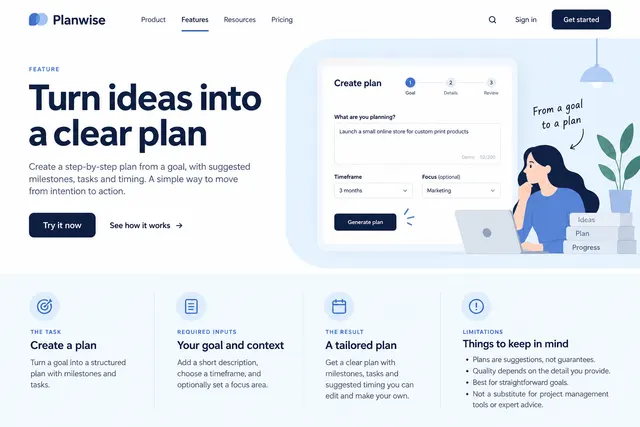 AI-generated visual concept for feature detail page