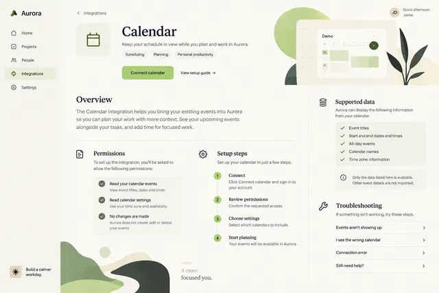 AI-generated visual concept for integration detail page