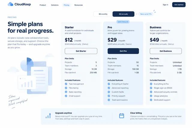 AI-generated visual concept for pricing comparison page