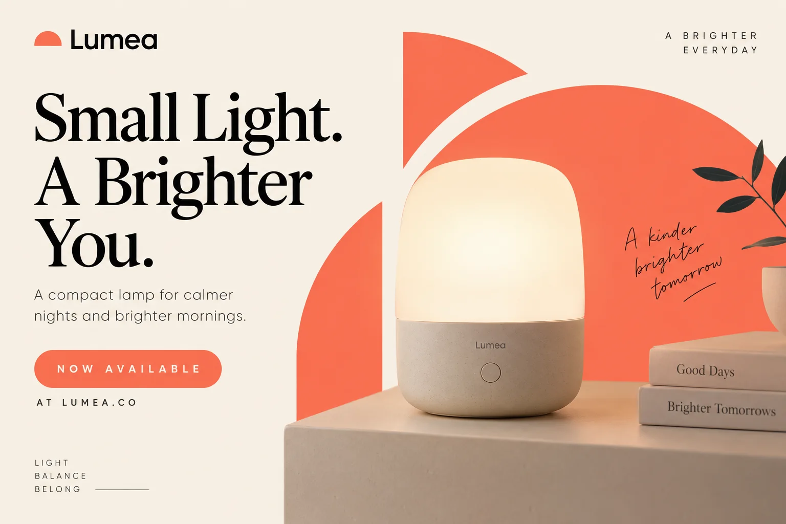 AI-generated visual concept for product announcement card