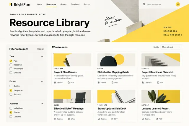 AI-generated visual concept for resource library